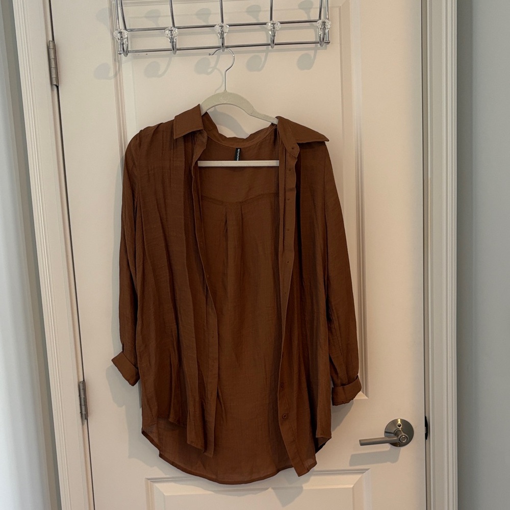 Brown Button Down